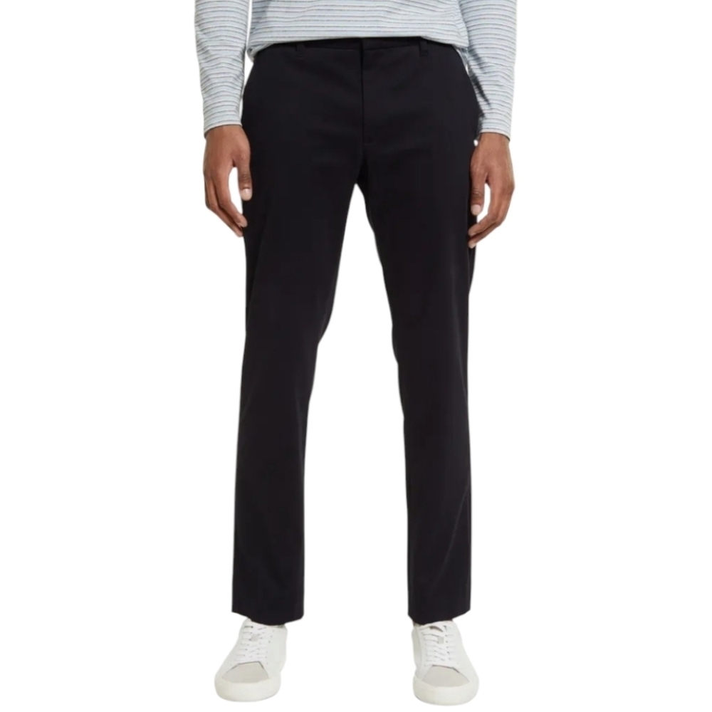 Vince Men's Griffith Stretch Cotton Twill Pants Houndstooth Grey/Black